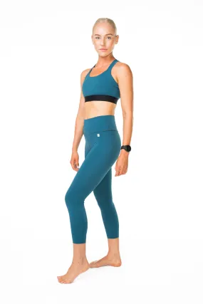 Women's Flow And Go 7/8 Tights - Jade