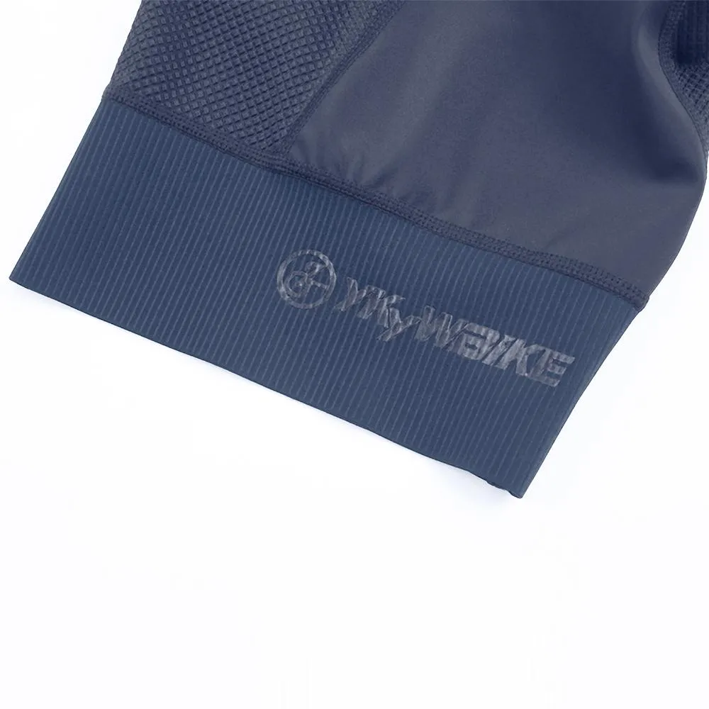 YKYW Men’s Cycling Bib Shorts Elastic Interface Paris 7H 3D Coolmax Padded Gray