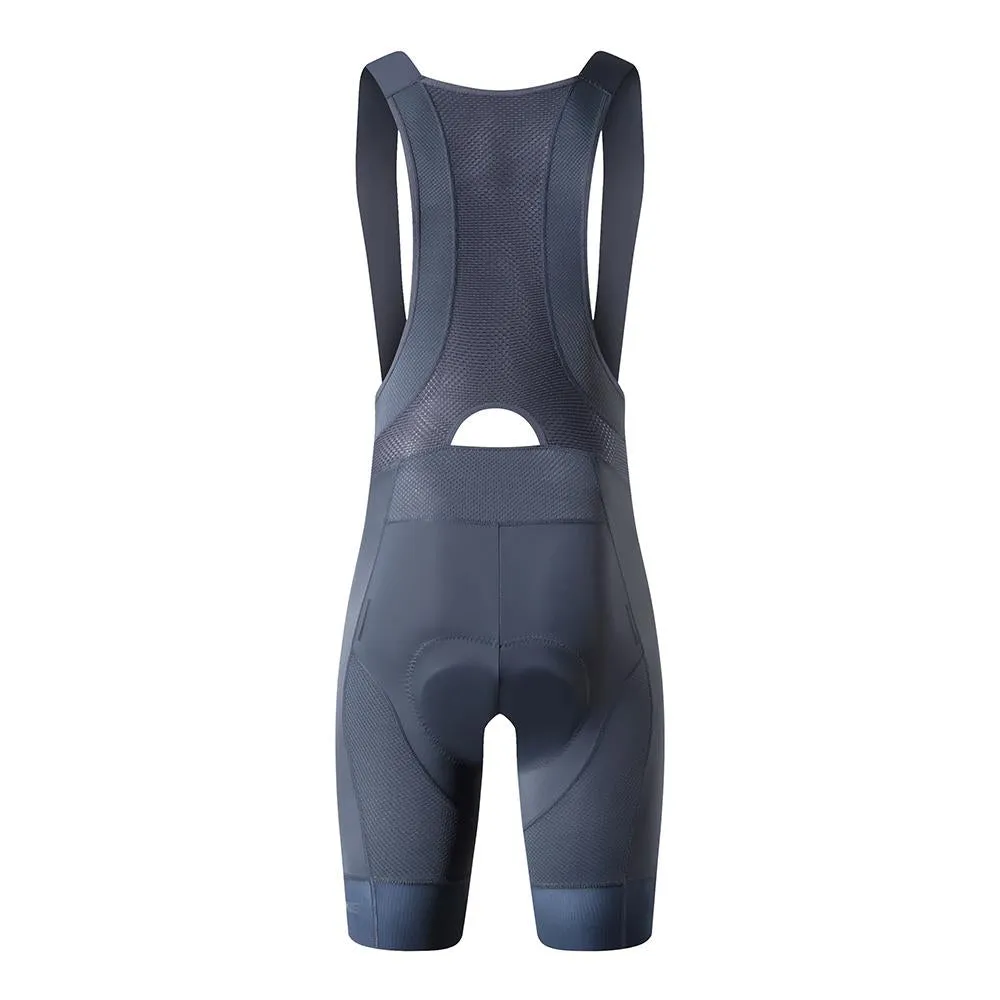 YKYW Men’s Cycling Bib Shorts Elastic Interface Paris 7H 3D Coolmax Padded Gray